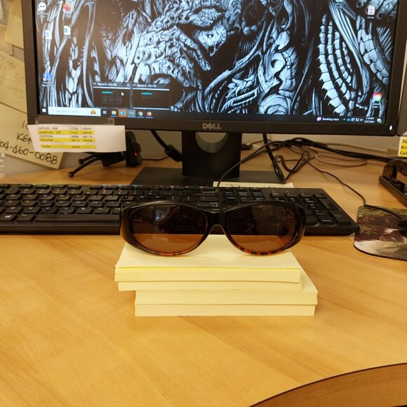 Foster Grant Dioptics Solar Shield Oval POLARIZED Sunglasses SS FO-012 SR 1023 - Picture 8 of 9